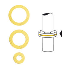 Mynd af Flangs pakkning 3" - 90 x 142 mm