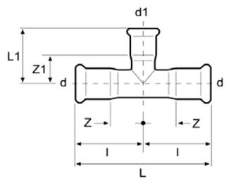 Mynd af Press Té Ryðfrítt  22 x 18 x 22 mm