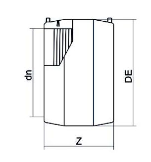Mynd af Rafsuðu Múffa, 50mm