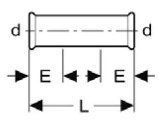 Mynd af Press Skot-Múffa Galvaniseruð 12 mm