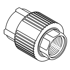 Mynd af PP-R FS Múffutengi 63mm x 2"