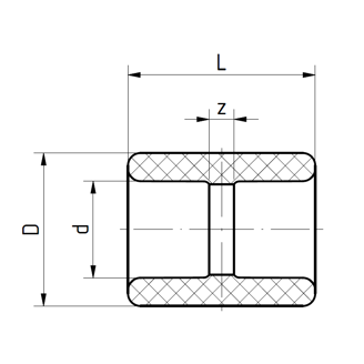Mynd af PP-R FS Múffa 32mm