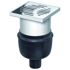 Mynd af Beint niðurfall - DN 50 - 150x150mm