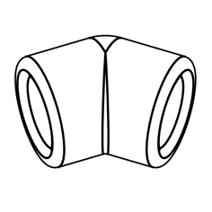 Mynd af PP-R FS Hálfhné 63mm