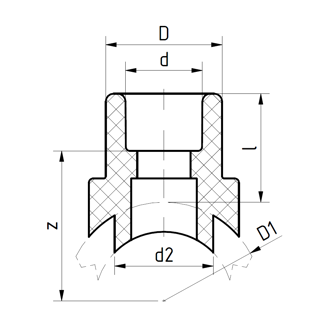 Mynd af PP-R FS Söðull 75x40mm