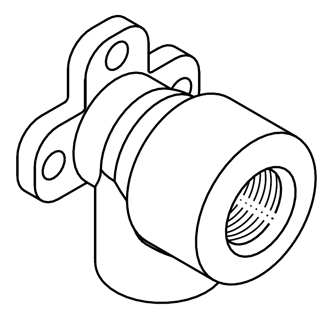 Mynd af PP-R FS Vegghné 25mm x 3/4"