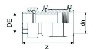 Mynd af Suðu múffutengi DN 110 / 3" - SDR 11
