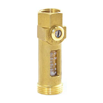 Mynd af Flæðiglas 3/4" - 1/2" með loka