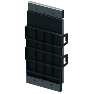 Mynd af Endalok á ACO rennu tvöfalt