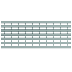 Mynd af ACO rist v100 galv 1m B125