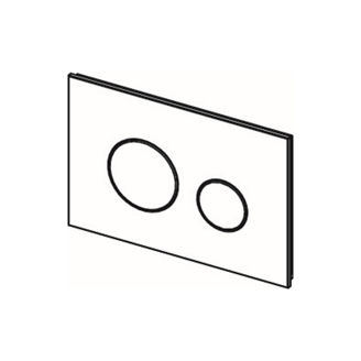 Mynd af TECEloop gler hnappur tvöf. hvítt/hvítt