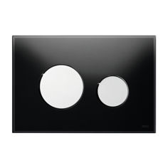 Mynd af TECEloop gler hnappur tvöf. svart/króm