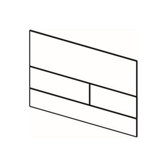 Mynd af TECEsquare II hnappur tvöf. Burstað stál