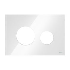 Mynd af TECEloop glerrammi á hnapp tvöf. Hvítur