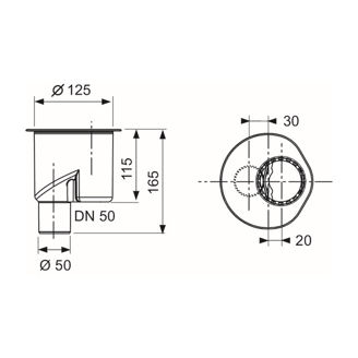 Mynd af TECE vatnslás 1,2l/67mm