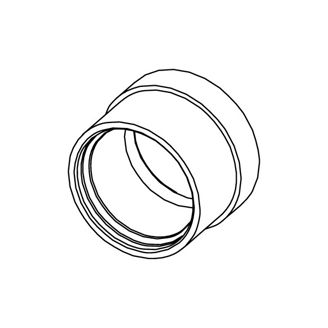 Mynd af TECEflex Hulsa 20mm Nikkel fyrir PEX