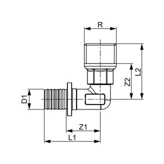 Mynd af TECE Nippilhné 32 mm x 1"