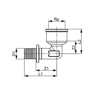 Mynd af TECE Múffuhné 32mm x  1"