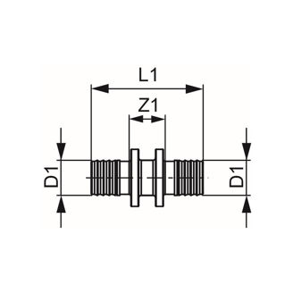 Mynd af TECE Samtengi 32 mm