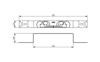 Mynd af TECEflex veggfesting fyrir 2 Hné