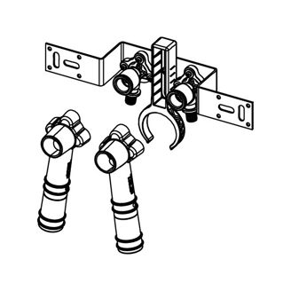 Mynd af TECE veggfesting 16 mm x 1/2" x 80 mm