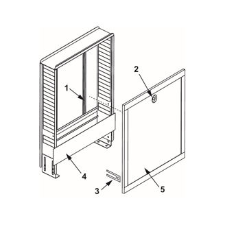 Mynd af TECE Innbyggður Gólfhitaskápur 1050 x 990 mm