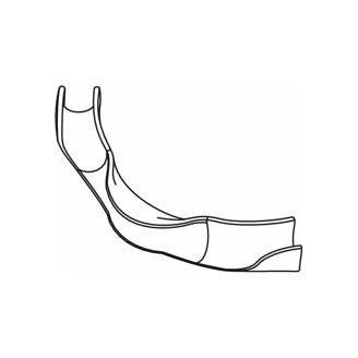 Mynd af TECEfloor Beygjuklossi 14-17 mm Plast