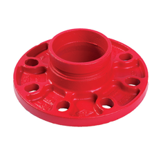 Mynd af Flangsi 2 1/2" m/Grópuðum suðustút - Rauður