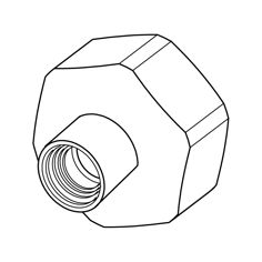 Mynd af TA nippill 1/2" f/þreifararör