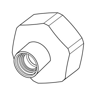 Mynd af TA nippill 1/2" f/þreifararör