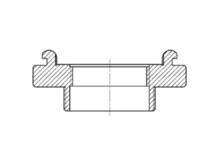 Mynd af Samtengi B Hawle 2,5"
