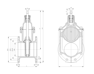 Mynd af Loki E1 Hawle DN300 PN10