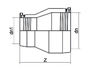 Mynd af Rafsuðu Minnkun EF DN160-125 SDR11