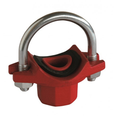 Mynd af Klemmuté U-járn 2" x 1/2" Rautt