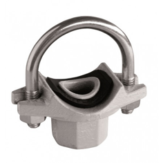 Mynd af Klemmuté U-járn 2" x 1/2" Galvaniserað