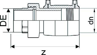 Mynd af Rafsuðu Nippiltengi EF DN75 SDR11