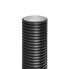 Mynd af Rör 160x6000mm Riffluð SN8 Sv.