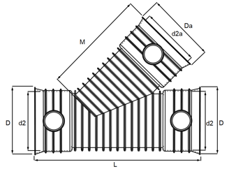 Mynd af Magnacor Grein 500/300mm 45°