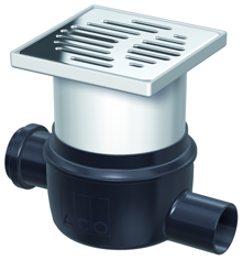 Mynd af Niðurfall m. Gegnumstreymi DN50