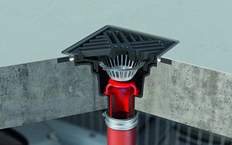 Mynd af Niðurfall DN70 Ø200mm M125 Steypujárn ACO