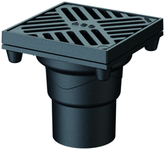 Mynd af Niðurfall DN100 Ø200 M125 Steypujárn ACO