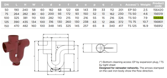 Mynd af Pott S-Lás DN75 m. lúgu PAM