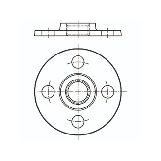 Mynd af Flangsi 2" Svart