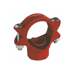 Mynd af Klemmuté snittað 2" x 3/4'' Rautt