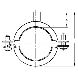 Mynd af MEFA Rörafesting Trabant 108-114mm 4"