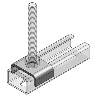 Mynd af MEFA Festing ryðfrí f. brautir 28x20x8x2 M10