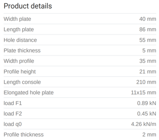 Mynd af MEFA T-knekti 35/21 210mm