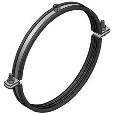 Mynd af MEFA Rörafesting ryðfrí 140mm