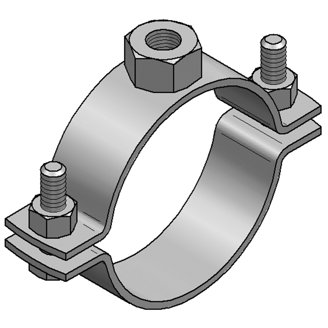 Mynd af MEFA Rörafesting ryðfrí 138-142mm