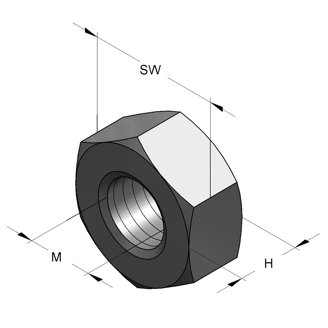 Mynd af MEFA Rær ryðfríar M12